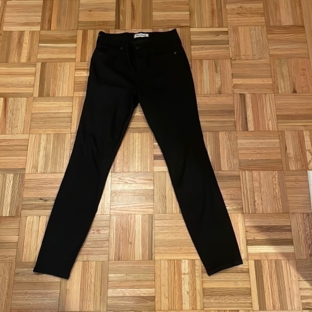 Madewell skinny high rise black jeans